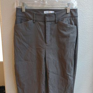 Grey Slim Ankle Pants, Nine West, Size 4 Petite